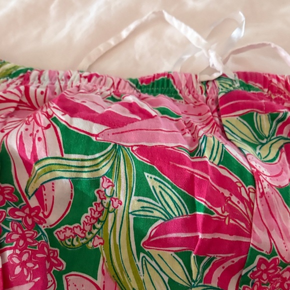 Floral Pink and Green Pajama Set - Picture 5 of 5